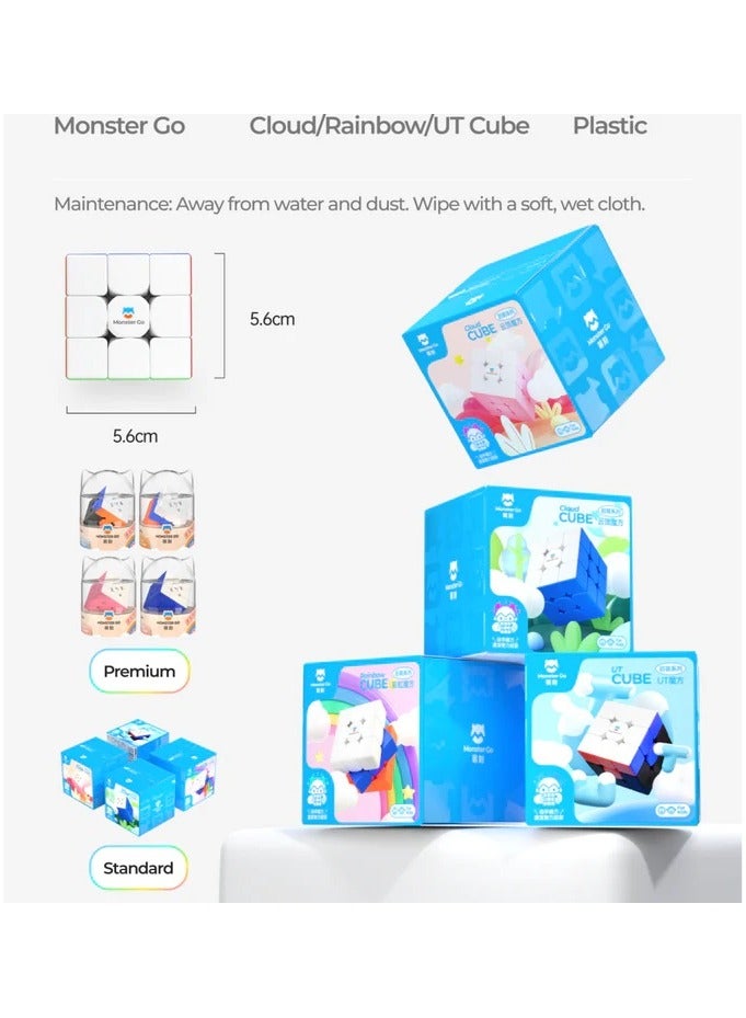 جانكيوب سلسلة مونستر جو باي غان كلاود بلو 3X3 ترينر كيوب المبتدئة - Image 3