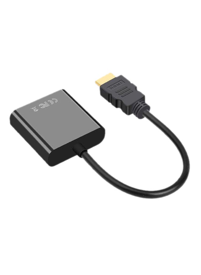 HDMI To VGA Video Converter Adapter Black - Image 2