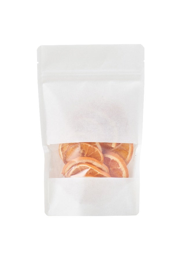 Restaurantware 8.1 Inch x 5.1 Inch x 1.8 Inch Heat And Seal Bags, 100 Medium Heat Seal Bags - Clear Window, Heat Sealable, White Plastic Heat Sealable Bags, Leak-Resistant, For Sandwiches Or Snacks - Image 2