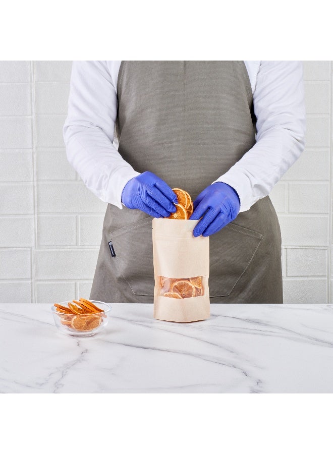 Restaurantware 8.1 Inch x 5.1 Inch x 1.8 Inch Heat And Seal Bags, 100 Medium Heat Seal Bags - Clear Window, Heat Sealable, White Plastic Heat Sealable Bags, Leak-Resistant, For Sandwiches Or Snacks - Image 5