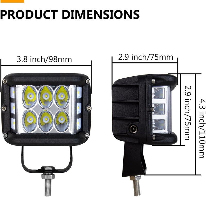 RIGIDON 2PCS 60W LED Fog Light with Strobe Function - Image 5