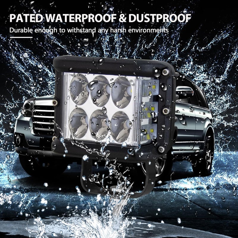 RIGIDON 2PCS 60W LED Fog Light with Strobe Function - Image 2
