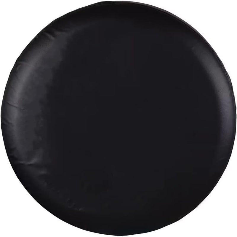 Jayke Joy Spare Tire Cover, Black Wheel Cover Waterproof PVC Leather Dust-Proof Universal Fit for Jeep, Trailer, RV, SUV, Camper and Vehicle (17 Inch) - Image 1