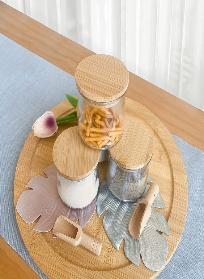 Kreapa Oui jar lids 12Pack oui yogurt jar lids - Made of Natural Bamboo Wood with Silicone Sealing Rings for Yoplait Yogurt Container, lids for oui yogurt jars with repeat writing label - Image 5