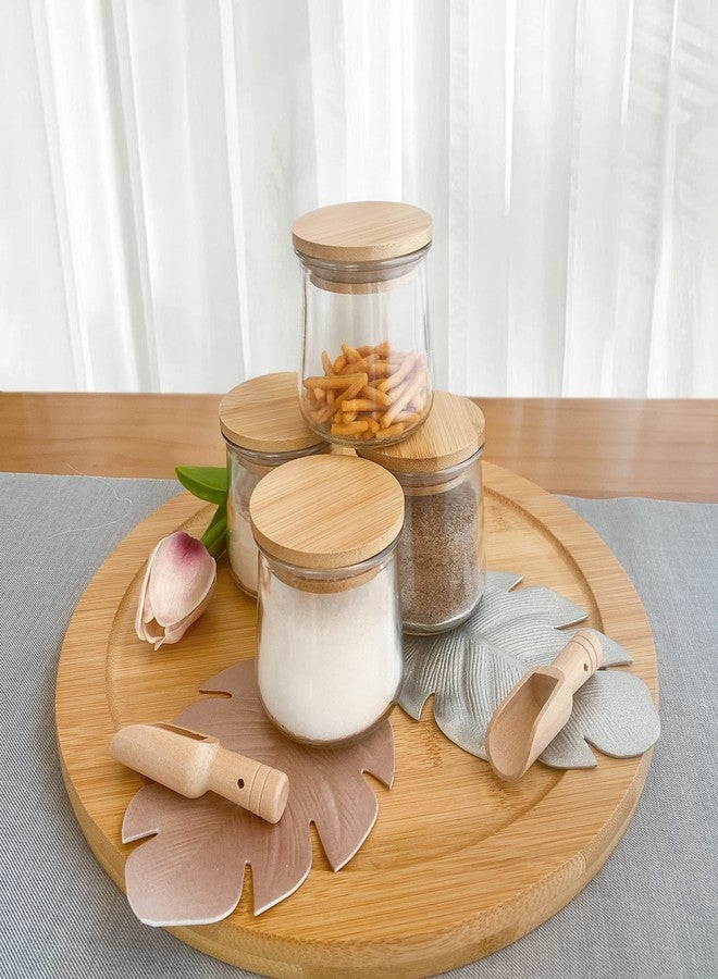 Kreapa Oui jar lids 12Pack oui yogurt jar lids - Made of Natural Bamboo Wood with Silicone Sealing Rings for Yoplait Yogurt Container, lids for oui yogurt jars with repeat writing label - Image 4