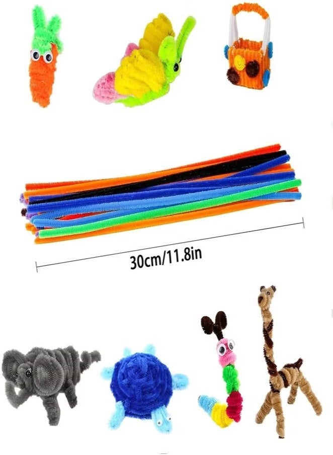 Ailily Pipe Cleaners 400Pcs Chenille Stems, 20 Colors DIY Art Craft Supplies for Kids Creative DIY Decorations - Image 2