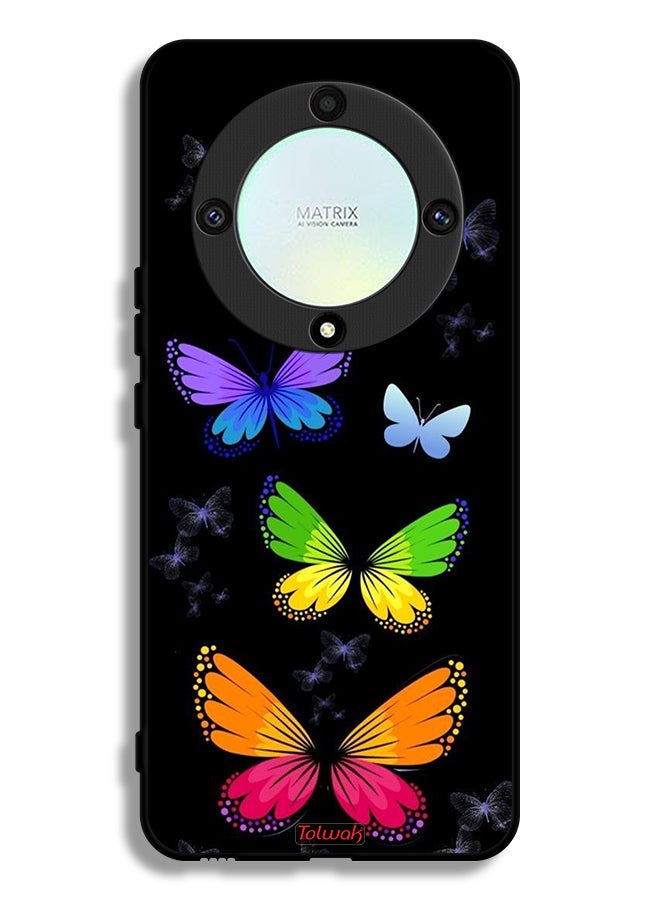 Tolwak Honor X9a Protective Case Cover Colorful Butterflies - Image 1
