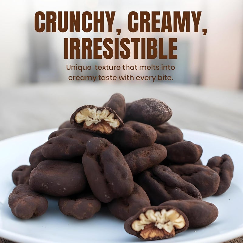 Karish Pecan Dragee Cacao 180g Jar – Crunchy Nut Snack Coated in Rich Cacao, Perfect for Gifting & Sharing - Image 3