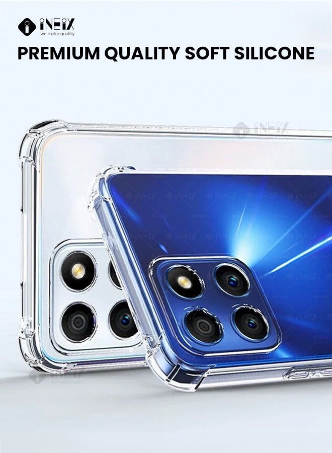 INEIX Shockproof Silicone Protective Case Cover For Honor X6- Clear - Image 3