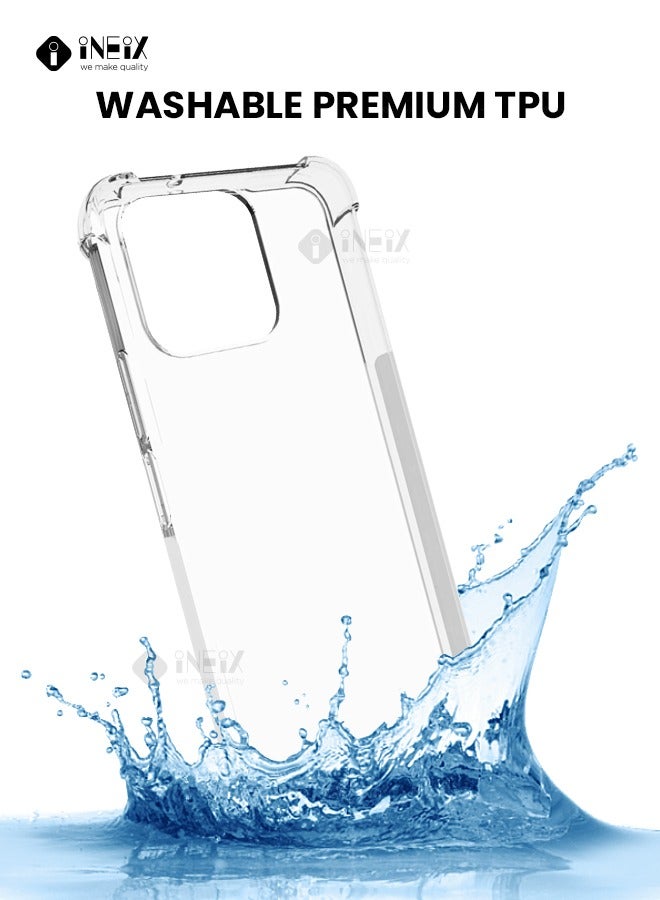 INEIX Shockproof Silicone Protective Case Cover For Honor X6- Clear - Image 5