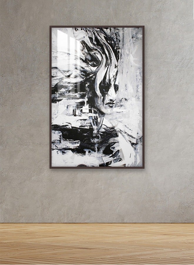 Marktna Decorative Wall Art Painting 120X80Cm With An Abstract Design Gold Frame And A Transparent Acrylic Layer 0.5Kg  - Image 1