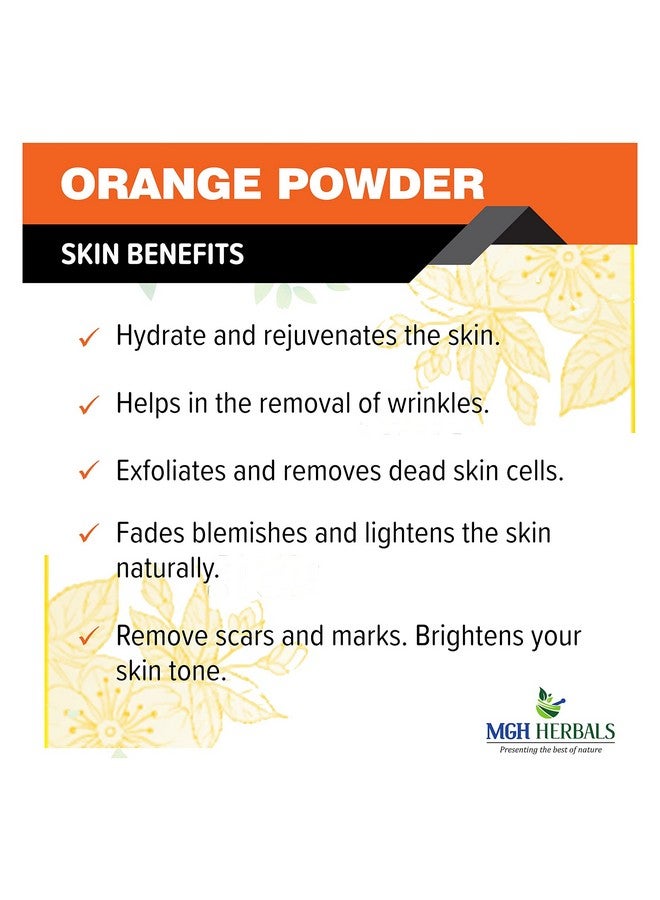 MGH Herbals Orange Peel Powder For Skin And Face (200 Grams) | 100% Natural, Preservative-Free, No Chemcial  - Image 4