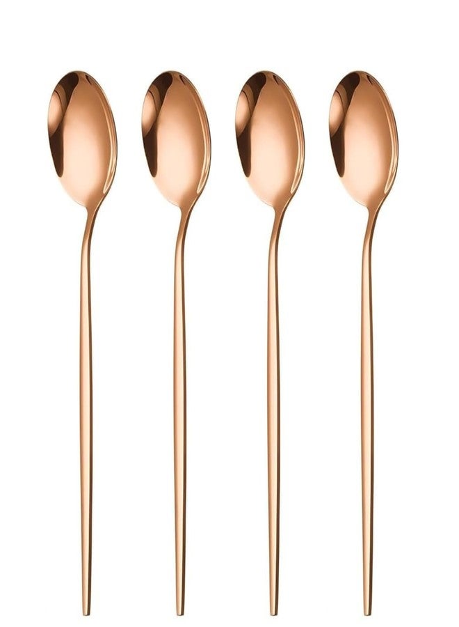 Naidev Teaspoons - 4 Piece Stainless Steel Tea Spoons or Coffee,Dessert Spoons for Home, Kitchen or Restaurant - Dishwasher Safe. - Image 1