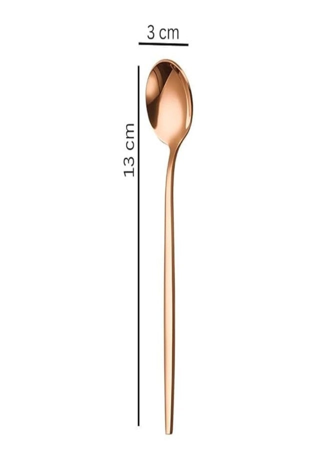 Naidev Teaspoons - 4 Piece Stainless Steel Tea Spoons or Coffee,Dessert Spoons for Home, Kitchen or Restaurant - Dishwasher Safe. - Image 3