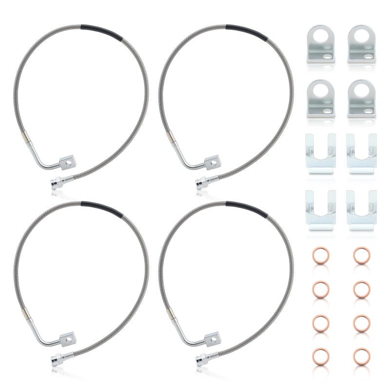 AUTOKAY Front Rear Brake Lines for Jeep Wrangler JK 20072018 Stainless LW72CR - Image 2