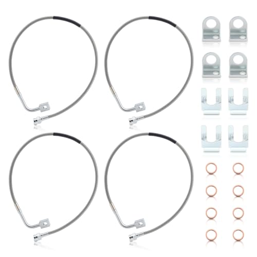 AUTOKAY Front Rear Brake Lines for Jeep Wrangler JK 20072018 Stainless LW72CR - Image 1