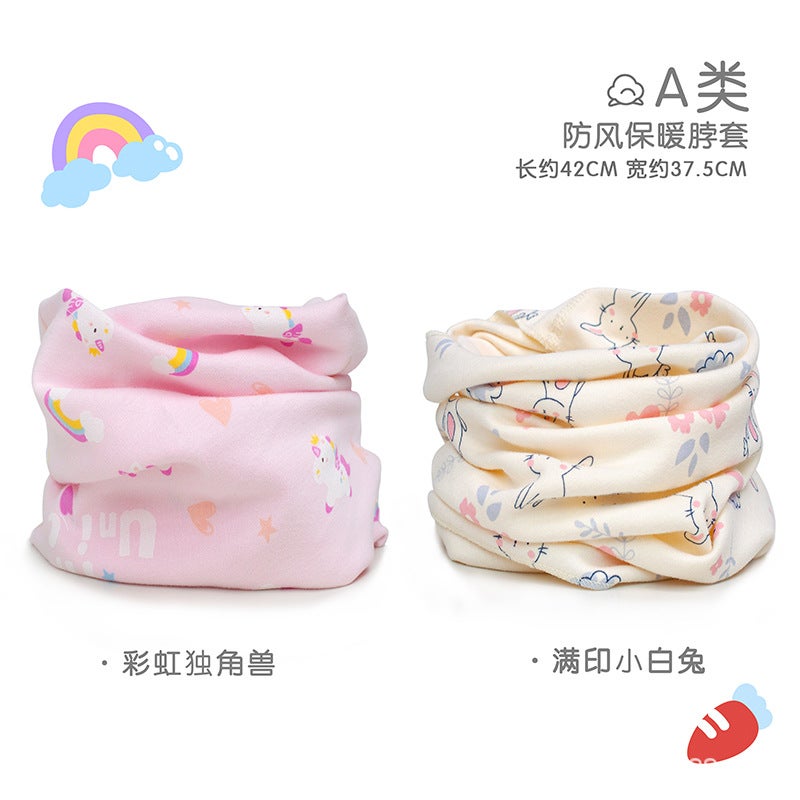 Baby Scarf Children'S Scarf Baby Autumn Pure Cotton Boys And Girls Windproof Earmuffs Head Collar - Image 3