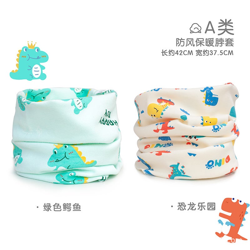 Baby Scarf Children'S Scarf Baby Autumn Pure Cotton Boys And Girls Windproof Earmuffs Head Collar - Image 4
