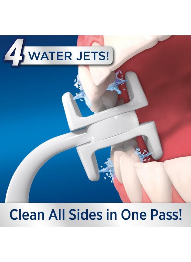 Ontel - Miracle Smile Water Flosser For Teeth & Gum Health Unique Hshaped Flossing Head & 4 Water Jets Cordless Water Flosser Features 360° Cleaning & 3 Pressure Modes Usb Rechargeable Dental Floss - Image 1