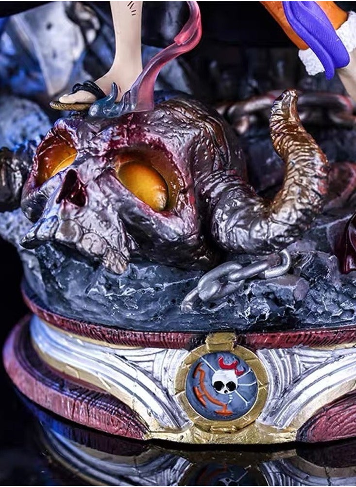 General - One piece The three captains of Onigashima, Luffy, Kidd, and Law Action Figure Decorative Resin Sculpture Home Decor Statue, Art Figurine Home Ornament Decoration for Office, Living Room, Bedroom, Book Shelf, TV Cabinet, Desktop - Image 1