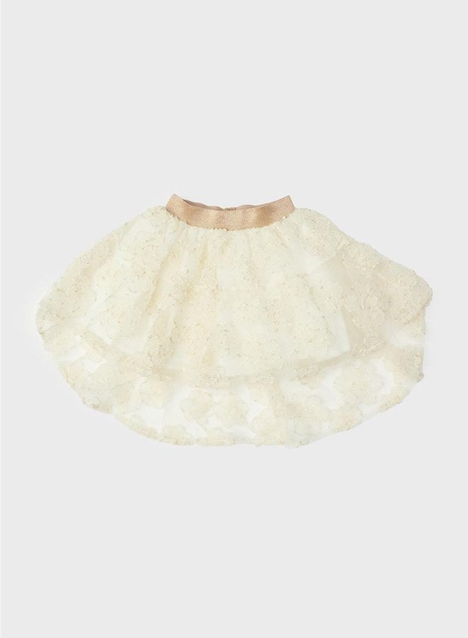 Tyess Girl Ecru Skirt - Image 5