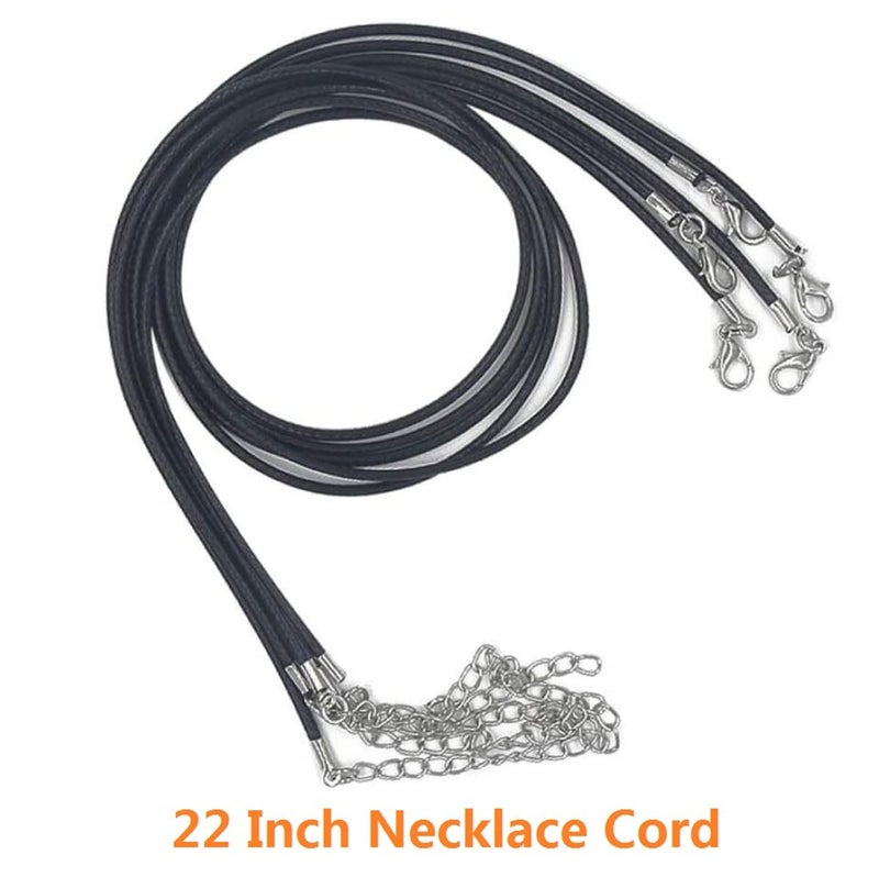 Looconi Amaney 20 Pieces 20 Inches Black Waxed Necklace Cord with Clasp Bulk for Bracelet Necklace and Jewelry Making - Image 3