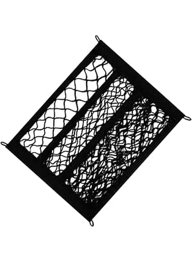 Elastic Storage Mesh Bag For Electric Bike Front Basket Dual Cargo Netting Organizer - Image 1