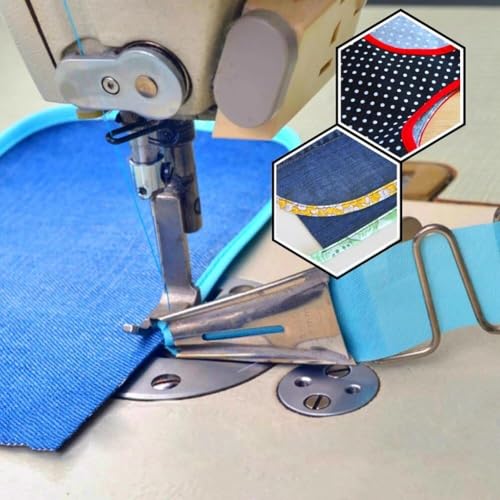 Zenith A10 Steel Double Fold Angle Binder Folder Set, Industrial Sewing Machine Attachment, Compatible with Jack and Juki Single Needle Lockstitch Sewing Machine Accessories (26 MM) - Image 5