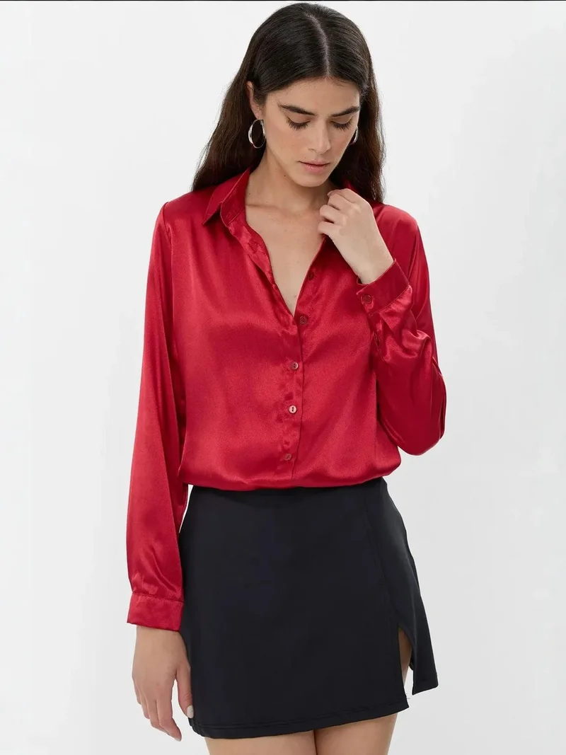 HICCUP Satin Classic Shirt