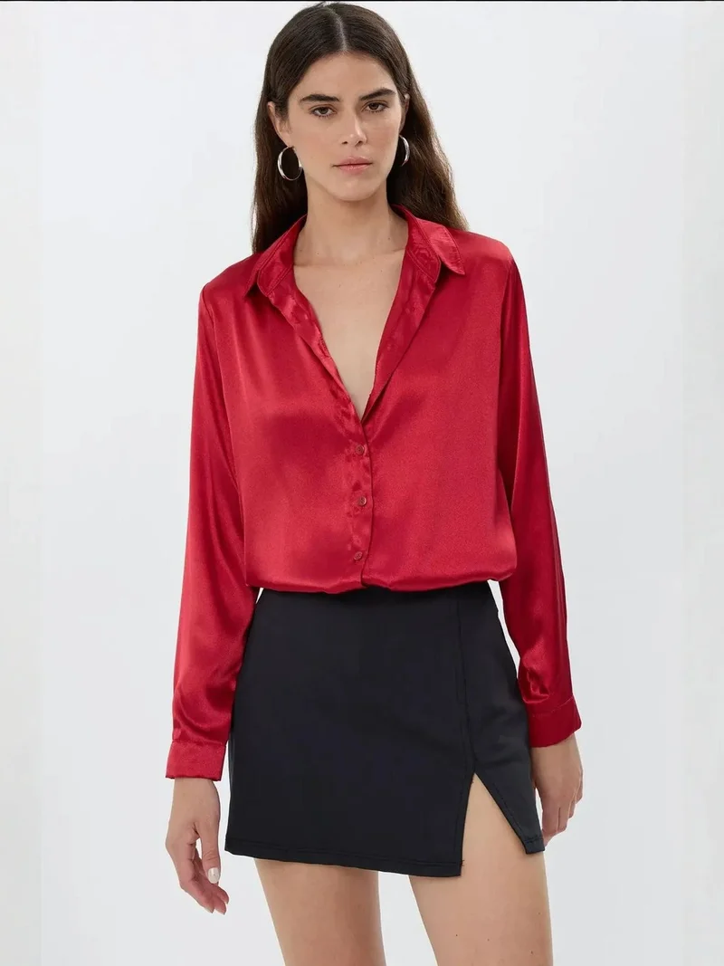 HICCUP Satin Classic Shirt