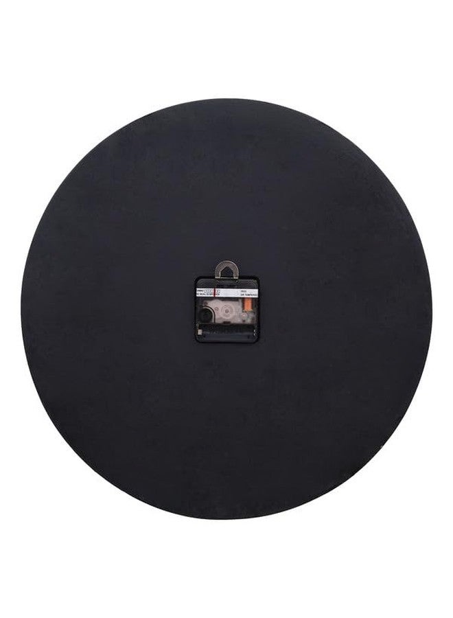 CHRONIKLE Elegant Epoxy Resin Round Handcraft Green Shade and Stone Art Black Analog Roman Numbers Wall Clock for Living Room Home Office Decoration Gifts (Size: 38x6x38 CM | Weight: 1260 Gram) - Image 2