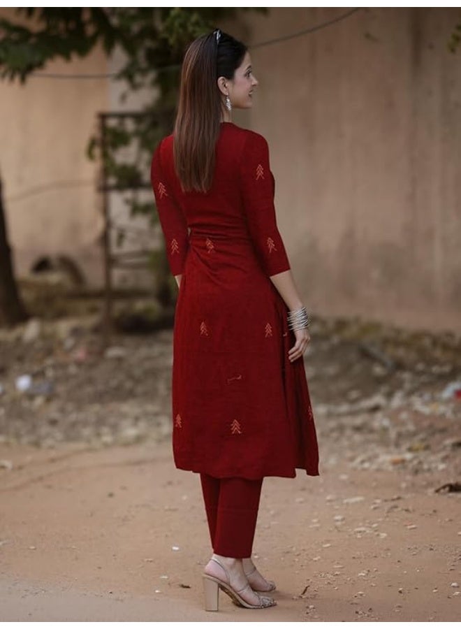 GoSriKi Women Kurta Set | Rayon Viscose Printed Straight Kurta with Pant & Dupatta 3XL - Image 4