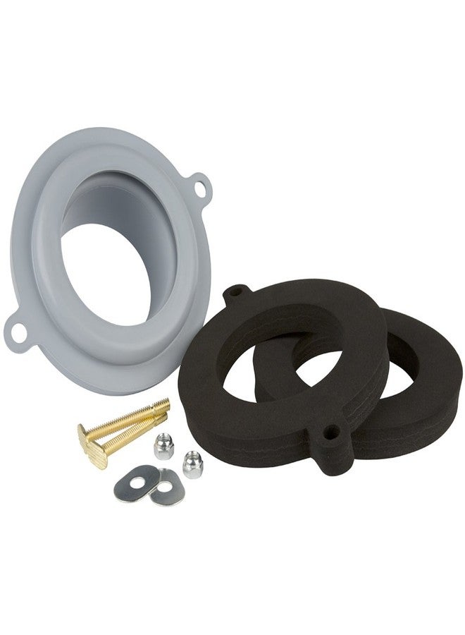Plumb Craft PlumbCraft 8-Piece Universal SealTight Waxless Gasket Kit for Toilets, Includes Waxless Toilet Gasket Rings, Nuts, Washers, and Toilet Bolts, Ideal Toilet Repair and Installation Parts - Image 1