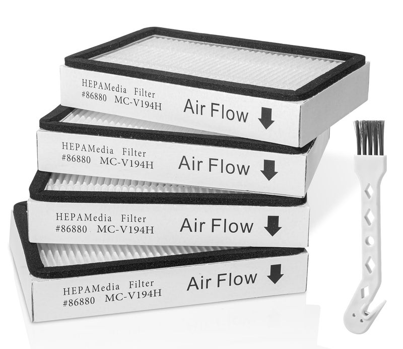 Tyhocent 4-Pack -EF-2 86880 Exhaust Vacuum HEPA Filters for Kenmore, Compare to Replace Sears for Kenmore Part # 20-86880 (86880), 40320, EF2, 610445, Also Replaces Panasonic MC-V194H - Image 1
