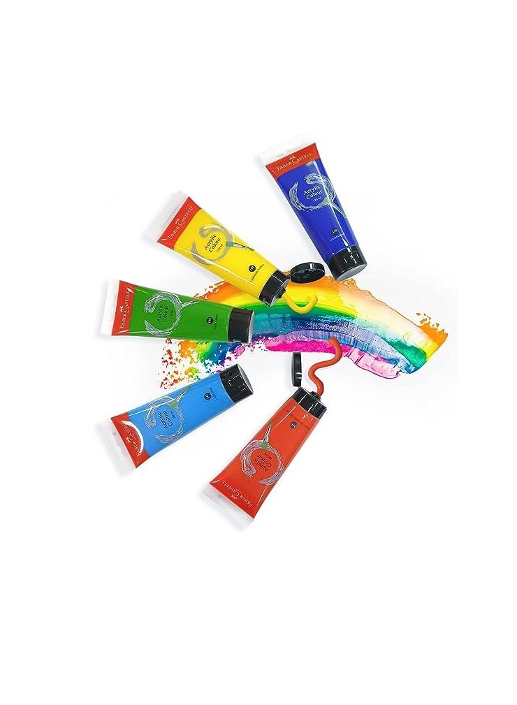 FABER-CASTELL طلاء أكريليك ملون 120 مل ذهبى - Image 2