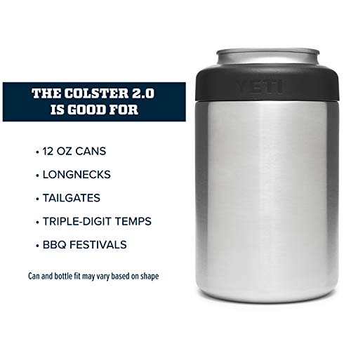 YETI Rambler 12 oz. Colster Can Insulator for Standard Size Cans, Stainless (NO CAN INSERT) - Image 4