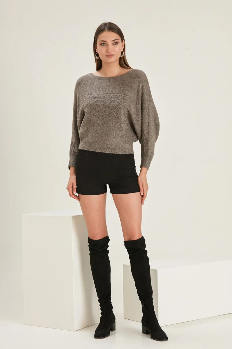 Alexander Gardi Alexandergardı Bat Sleeve Sweater (B22-5750)