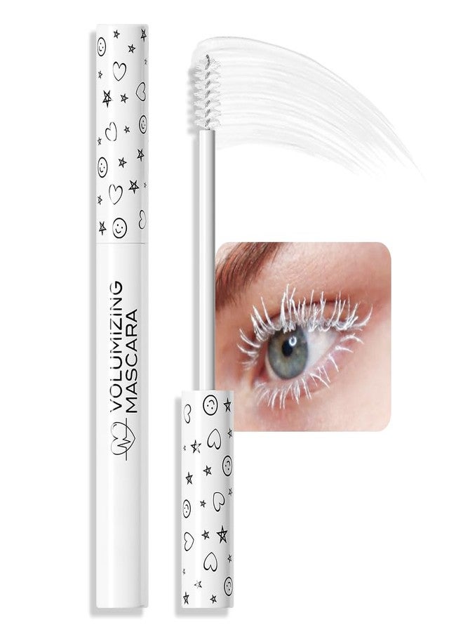 AMY'S DIARY Waterproof White Eye lash Mawhitescara Long lasting Charming Voluminous Cruelty Free Vegan Eye Makeup (White) - Image 1