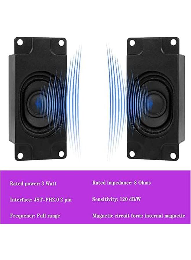 erorex Wired Speaker Mini Loundspeaker Micro Narrator 3 Watt 4 Ohm Speakers For Small Electronic Projects Advertising Machines Lcd Tv Monitors Black 4Pack  - Image 3