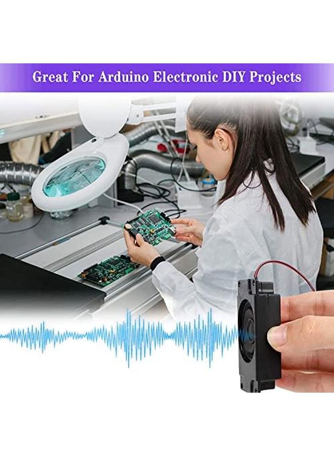 erorex Wired Speaker Mini Loundspeaker Micro Narrator 3 Watt 4 Ohm Speakers For Small Electronic Projects Advertising Machines Lcd Tv Monitors Black 4Pack  - Image 2
