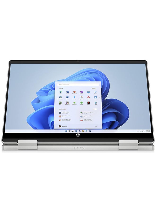 HP (Upgraded Version) PAVILION X360 14-EK1012NE Touchscreen Laptop With 14-Inch Display, Core i5-1335U Processor/8GB RAM/512GB SSD/Intel UHD Graphics/Windows 11 Home English/Arabic Silver English/Arabic Silver - Image 1