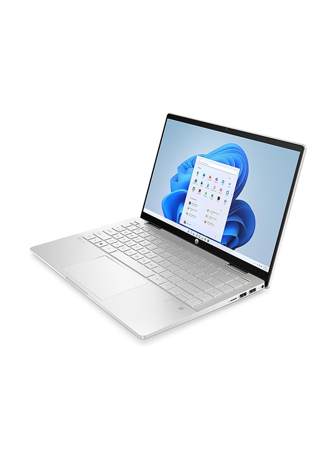 HP (Upgraded Version) PAVILION X360 14-EK1012NE Touchscreen Laptop With 14-Inch Display, Core i5-1335U Processor/8GB RAM/512GB SSD/Intel UHD Graphics/Windows 11 Home English/Arabic Silver English/Arabic Silver - Image 4