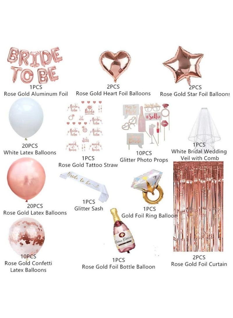 Bukela 72 PCS Bride to Be Decoration Set, Party Balloons Bride To Be Balloon Package - Image 5