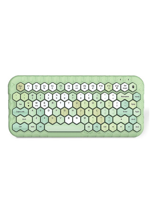 NIBEMINENT Mofii Honey BT Wireless Mixed Color 83 Key Mini Portable Girls Keyboard for Phone/Tablet/Laptop Green  - Image 1