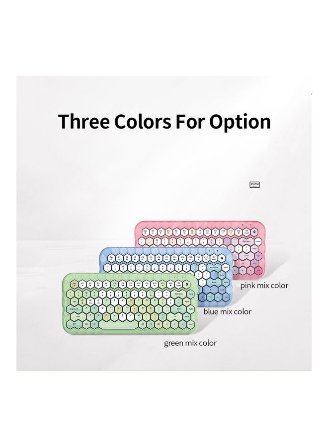 NIBEMINENT Mofii Honey BT Wireless Mixed Color 83 Key Mini Portable Girls Keyboard for Phone/Tablet/Laptop Green  - Image 4