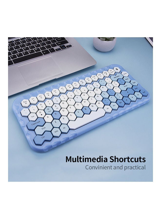 NIBEMINENT Mofii Honey BT Wireless Mixed Color 83 Key Mini Portable Girls Keyboard for Phone/Tablet/Laptop Green  - Image 5