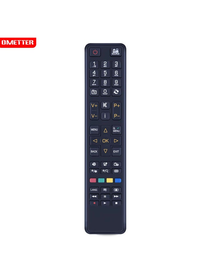 OMETTER - New RC4825 30076858 remote control for Telefunken TV D32H277N3C D39F185N3C D49F283N3C L20H265M2D L23H277D3 L42F242N3C L55F243N3 - Image 1