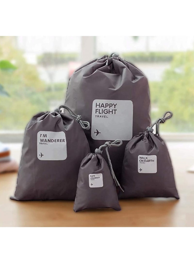 AIWANTO 4-Piece Waterproof Drawstring Storage Bags - Image 2