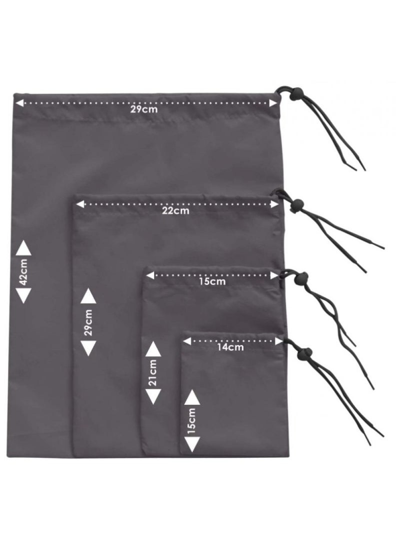 AIWANTO 4-Piece Waterproof Drawstring Storage Bags - Image 3