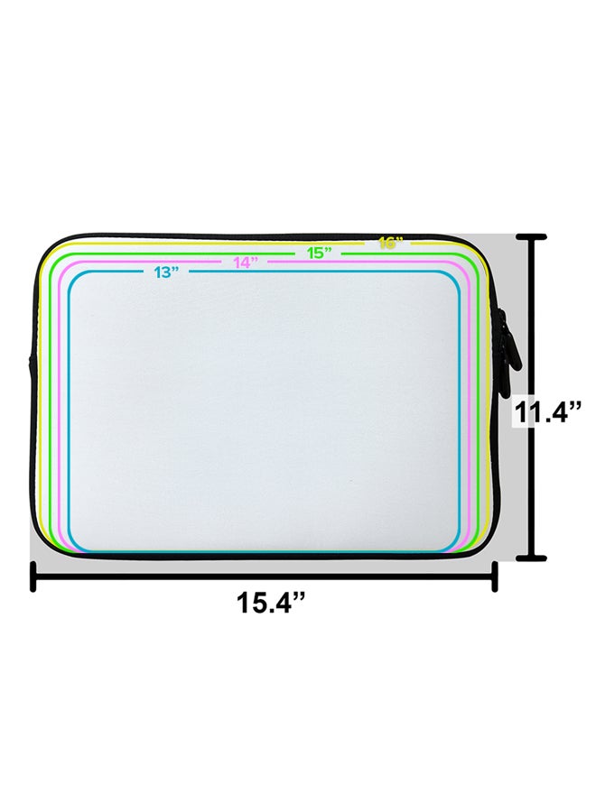 Stylizedd Laptop Sleeve Bag for Macbook 13, 14, 15, 16 inch- Custom Monogram Initial Letter Floral Pattern Alphabet - T  (Grey) - Image 5